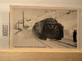 AK Schneeschleuder Lokomotive Berninabahn