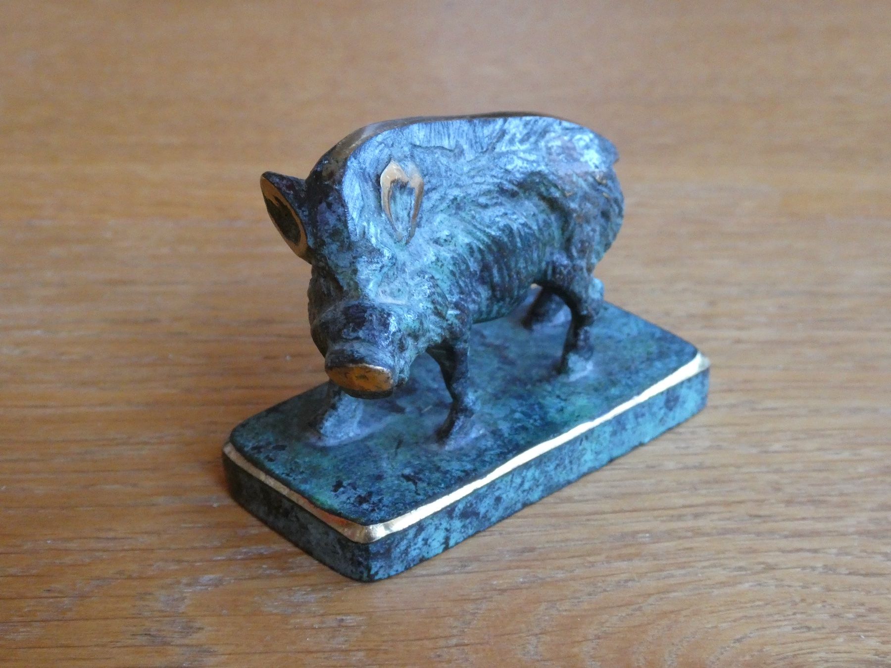 Statuette: Bronzeguss schöne Wildsau als Briefbeschwerer oder so..... – Usato da Lüchingen venduto da Eeizo 4