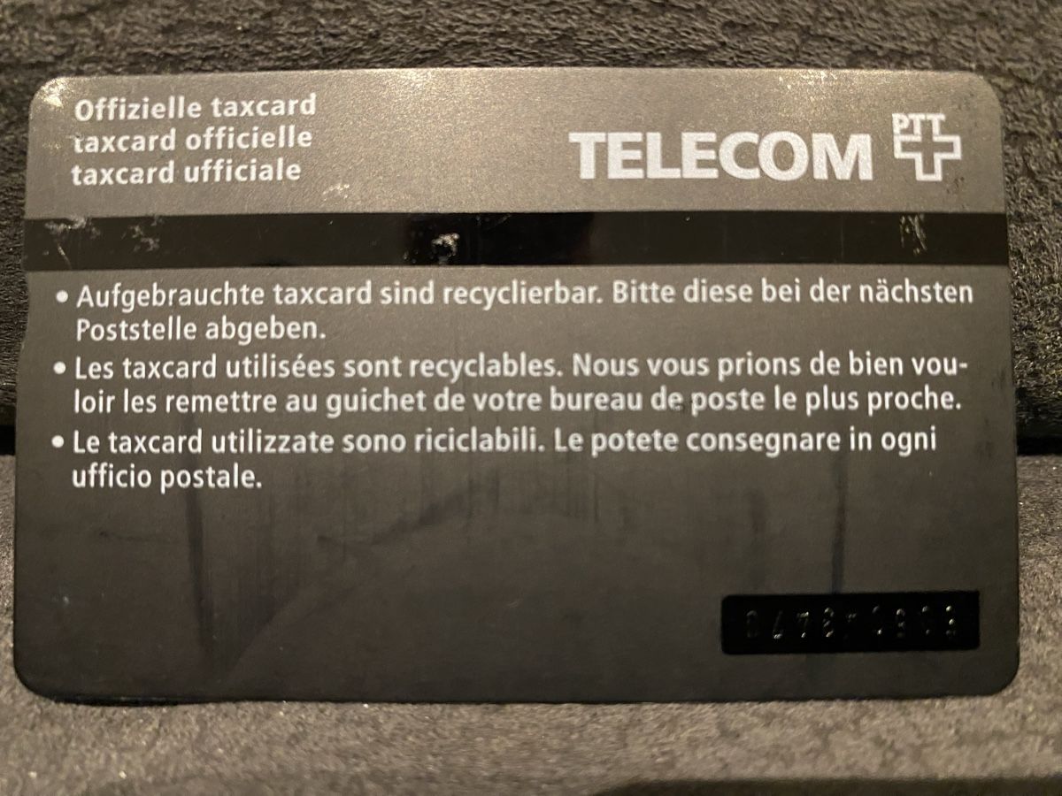 Schede telefoniche: Taxcard 505C – Usato da Lausanne venduto da babacard10 1