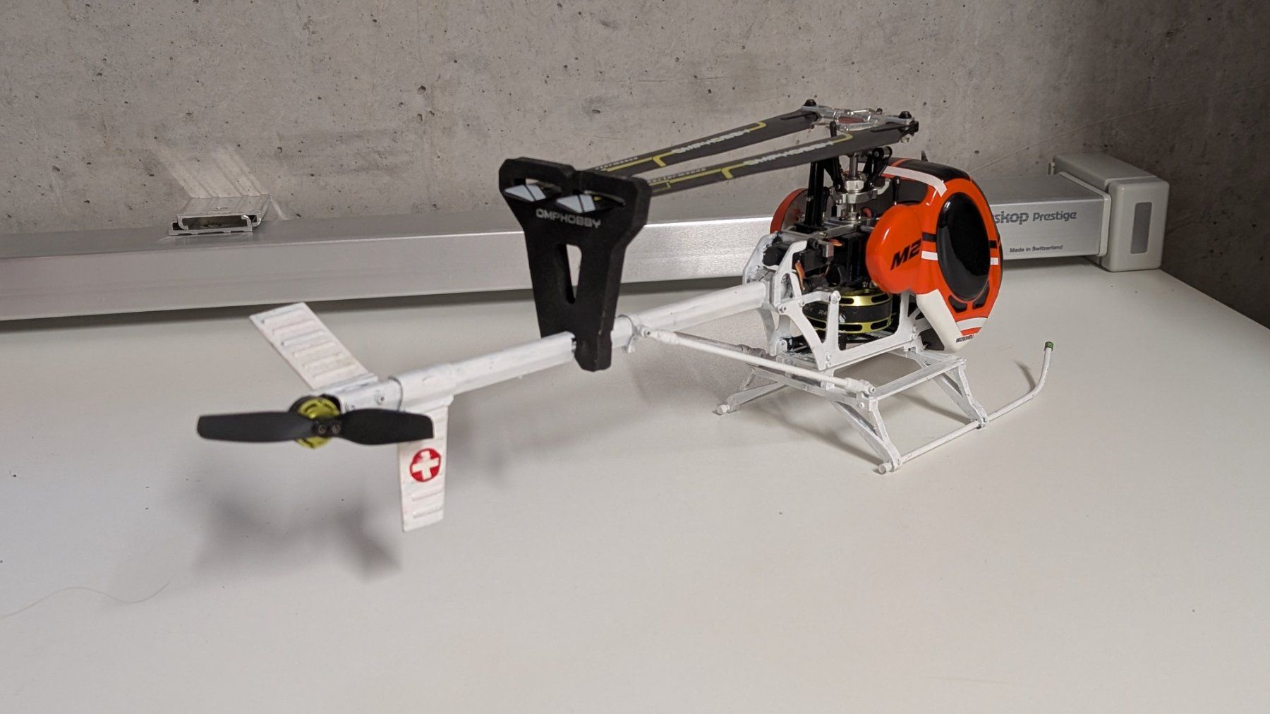 RC Heli omphobby m2 evo Micro Heli M2 Hughes 300 Scale (Gebraucht) in ...