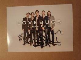Lovebugs - handsignierte alte Autogrammkarte