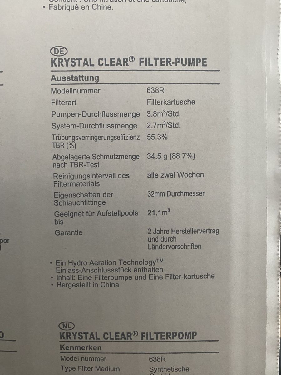 Intex Heizung: Intex Kristal Clear Filterpumpe – Gebraucht aus Berg TG von dadukeschlufi 3