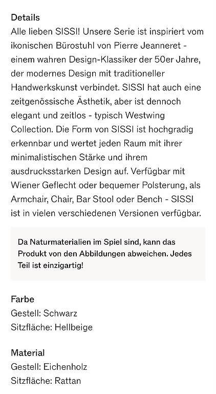 Westwing Sedie: Neuwertiger Stuhl Echtholz/ Rattan – Usato da Staad SG venduto da Hb1c0 4