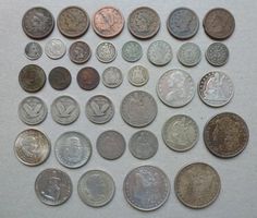 Top Lot ++ 35 Stück alte Münzen aus den USA ab 1835