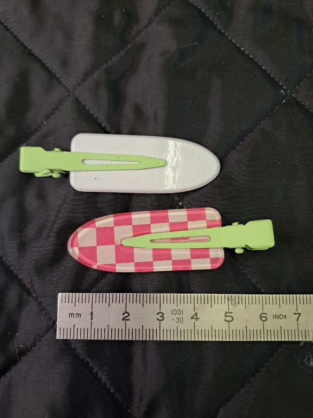Accessori per capelli: 10 Haarklammern kariert – Nuovo (secondo la descrizione) da Uznach venduto da Walaylatiere 1