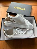 GUESS women's white leather sneakers, size 39, brand new