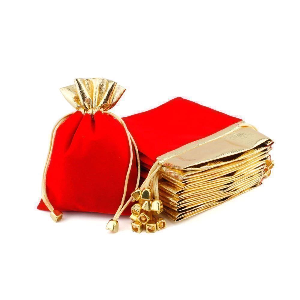 Borse: 50 GESCHENKBEUTEL SAMTIG - 7x9cm - SAMT SCHMUCKBEUTEL – Nuovo e nell'imballaggio originale da Kriens venduto da swissgadget 1
