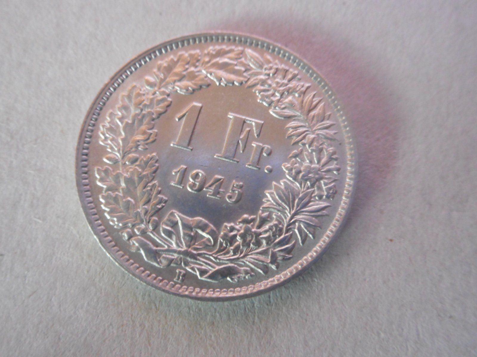 Tutti le monete: 1 Fr. 1945 silber  unz/stgl – Nuovo (secondo la descrizione) da Kriegstetten venduto da pizlad2010 1