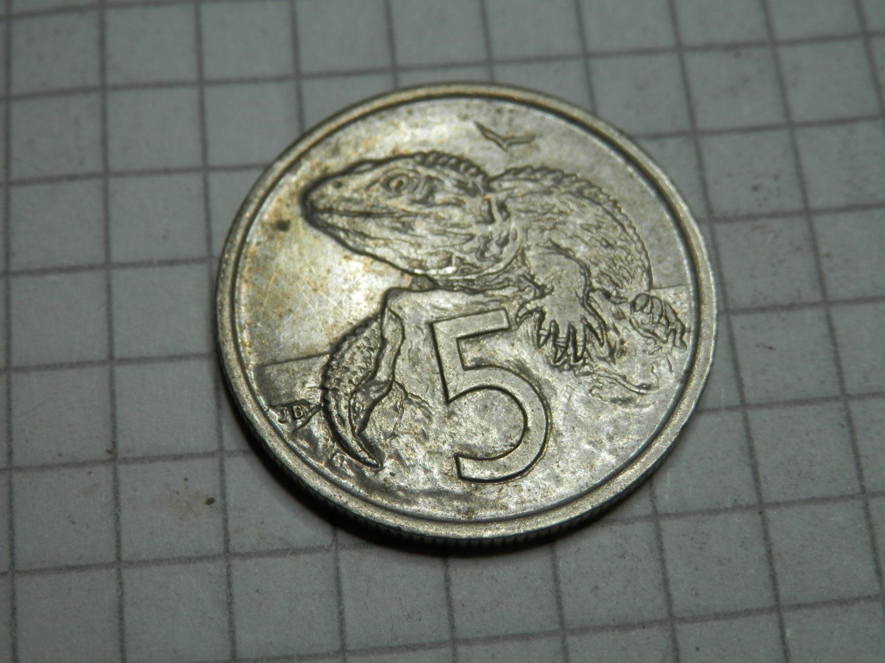 Alle Münzen: Neuseeland 5 Cent, 1975 – Gebraucht aus Weiach von weiach81 1