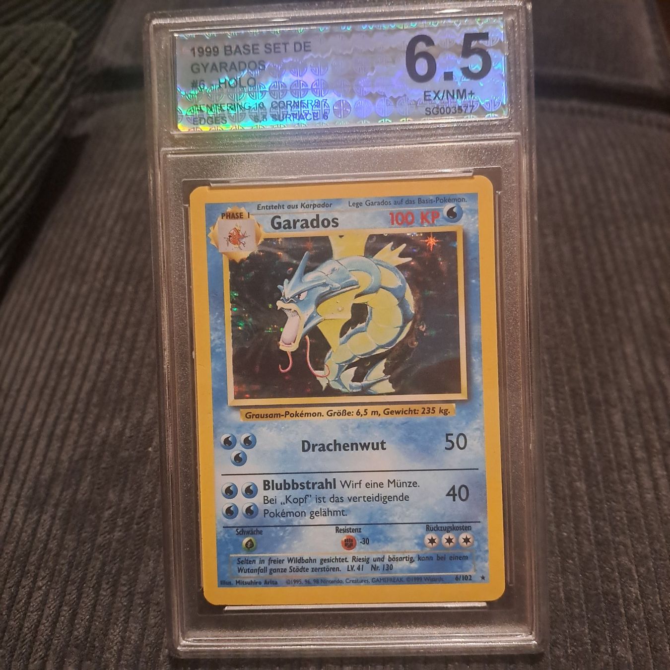 Pokémon Carte collezionabili: Garados Holo, Base Set 6/102 Deutsch – Usato da Düdingen venduto da Ruge91