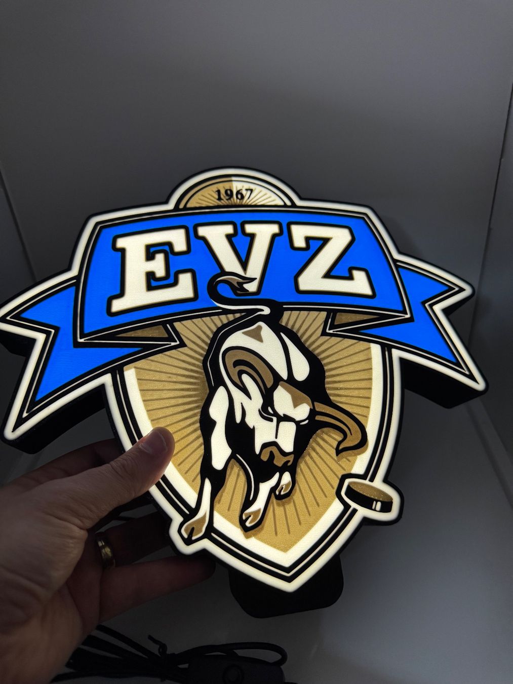 Lampen: Lightbox lumière led Hockey EVZ ZOUG – Neu (gemäss Beschreibung) aus Vicques von PAMB3D 2