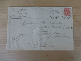 Luxemburg, Setange??, Sehr Dekorative innebrief, 1901