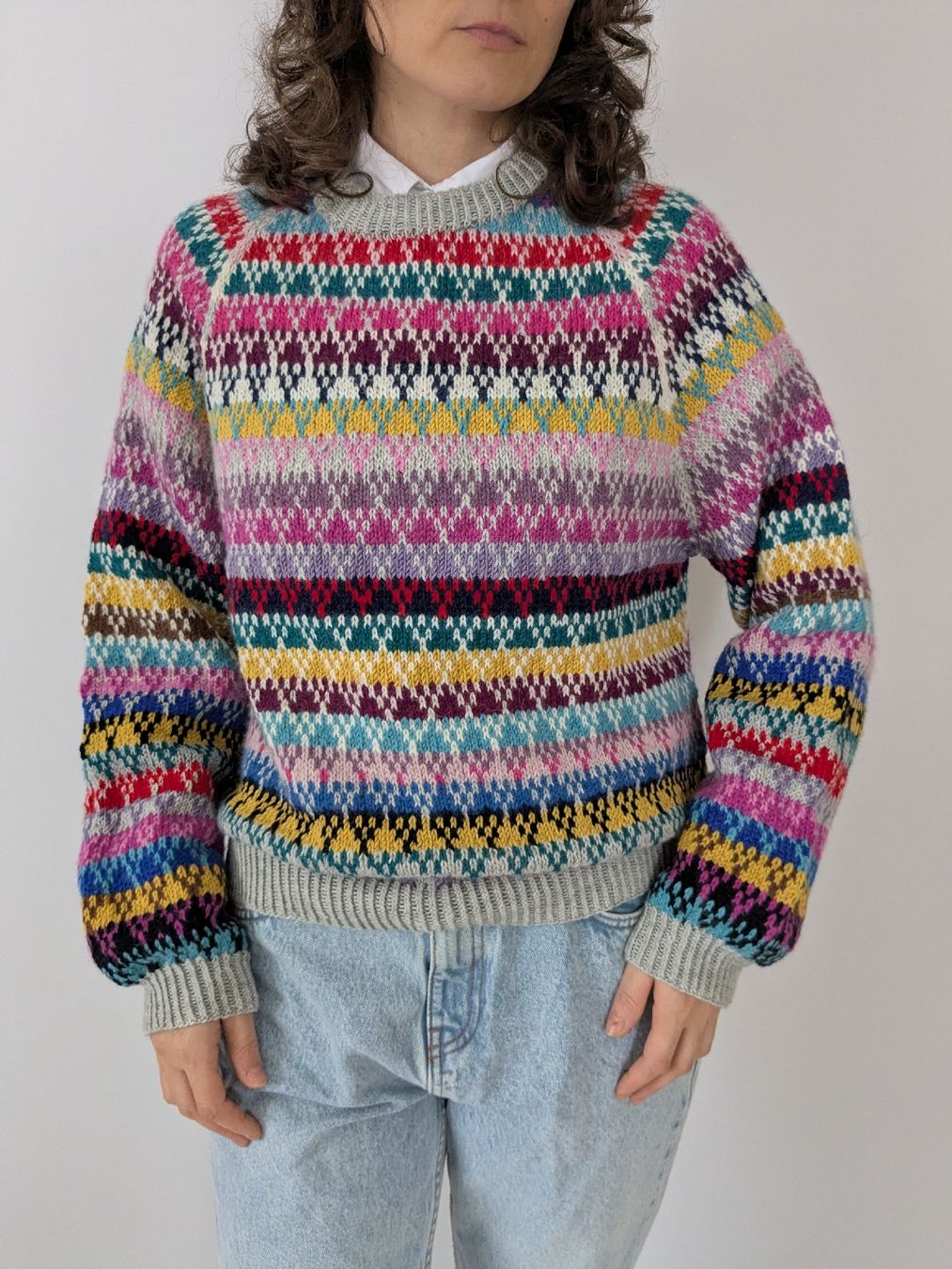 Maglioni & Felpe: Strickpullover bunt mit Muster mehrfarbig Gr.S – Usato da Rorschach venduto da olg_5qq2 1