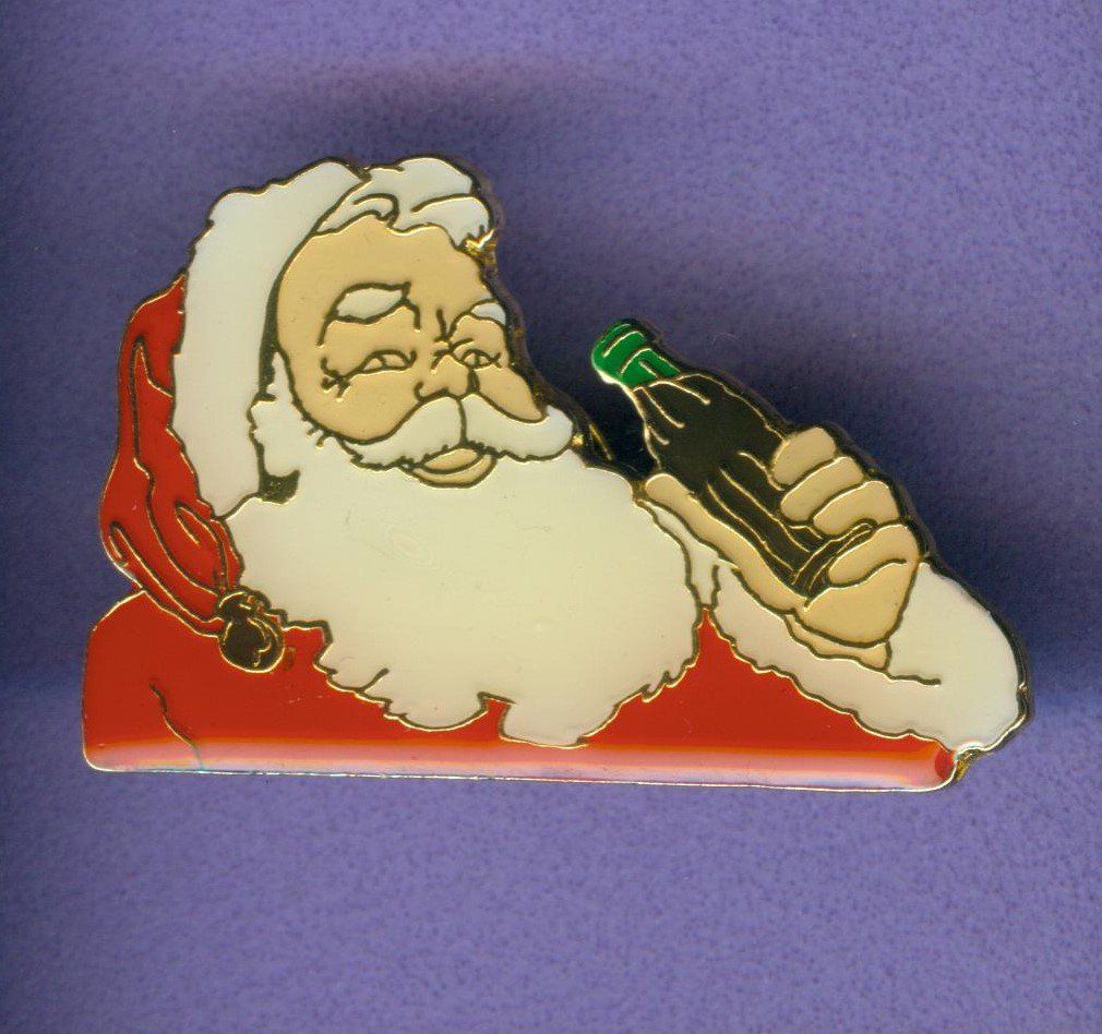 Coca-Cola Placchette & Badge: Coca Cola  SANTA CLAUS – Usato da Winterthur venduto da Sammleroase