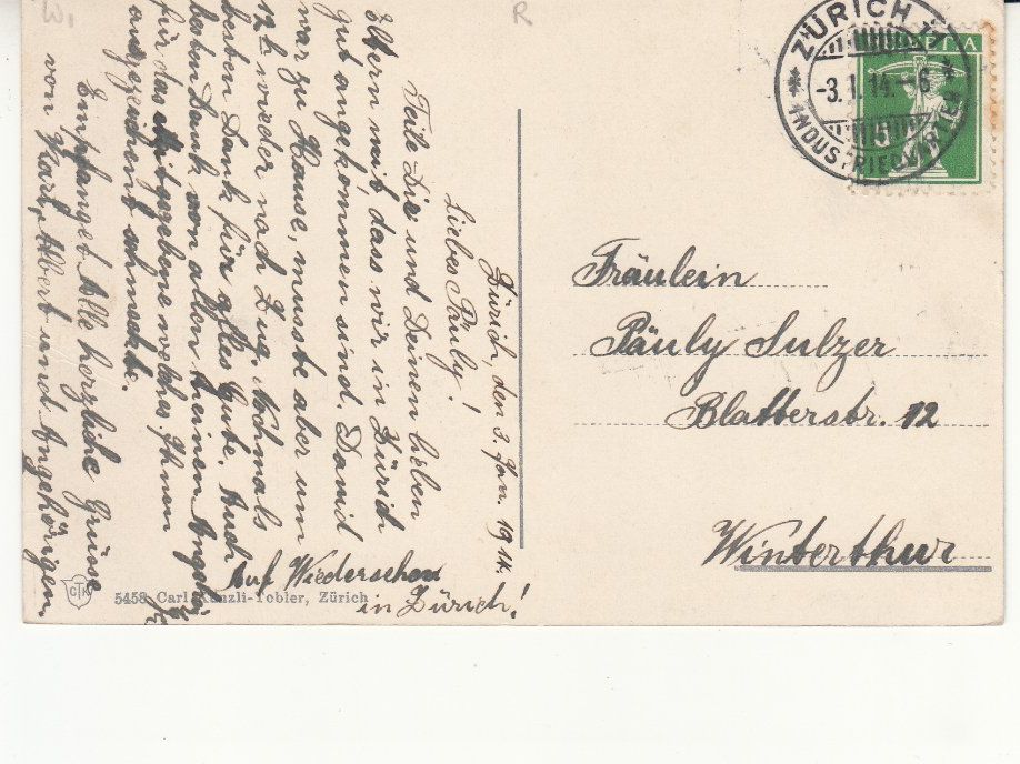 Ansichtskarten: Zürich Salondampfer 1914 – Gebraucht aus Bürglen TG von StampGraf 1