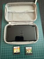 Nintendo DS Lite Schwarz mit 2 Spielen