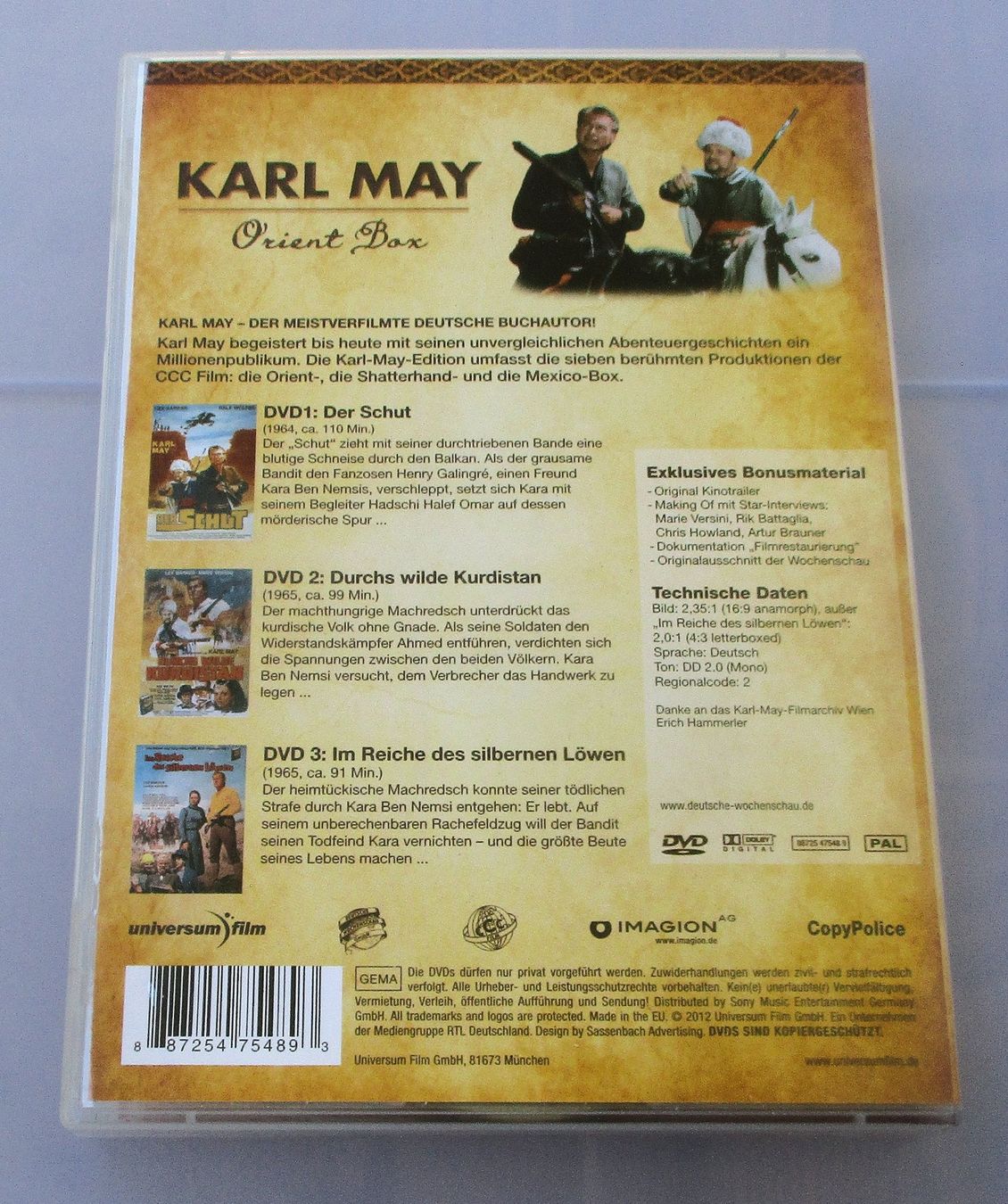 Alle DVDs: KARL MAY - Orient Box 3-DVD – Gebraucht aus Wattwil von Muriel10 1