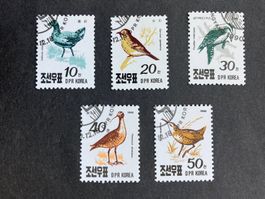 Korea 1990 Satz Vögel gestempelt