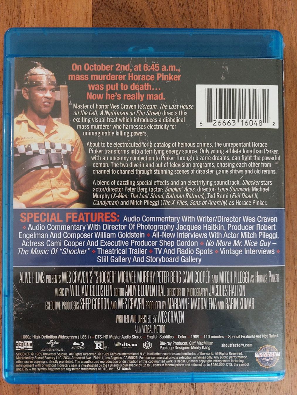 Tutti i DVDs: Blu Ray - Wes Cravens's Shocker / US-Code A – Usato da Rheinfelden venduto da FilmAuktion 1