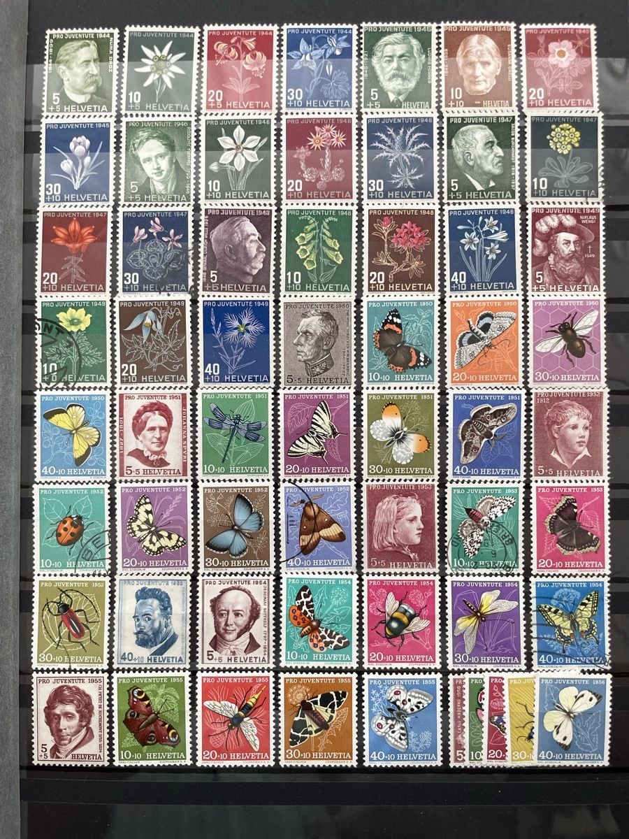 Tous les timbres: Schweiz PJ -1956 3s – D'occasion à Cham par Diablo1232 2