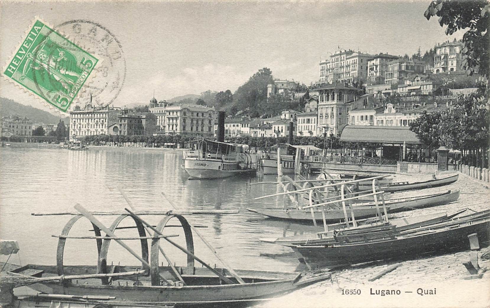 Cartoline postali: Lugano – Usato da Biasca venduto da Blenio71