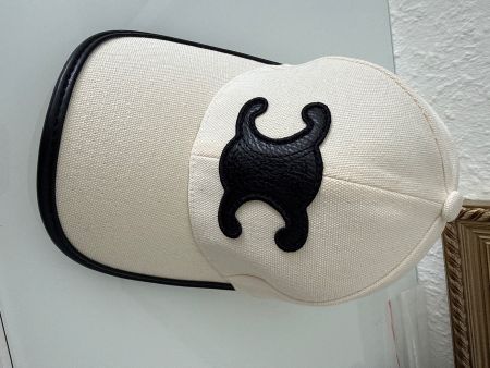 Baseballkappe CELINE Canvas schwarz/weiss