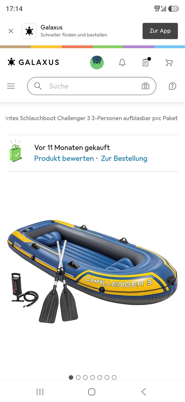 Barche: Schlauchboot Intex Challenger 3 neu – Nuovo e nell'imballaggio originale da Metzerlen venduto da briwoo