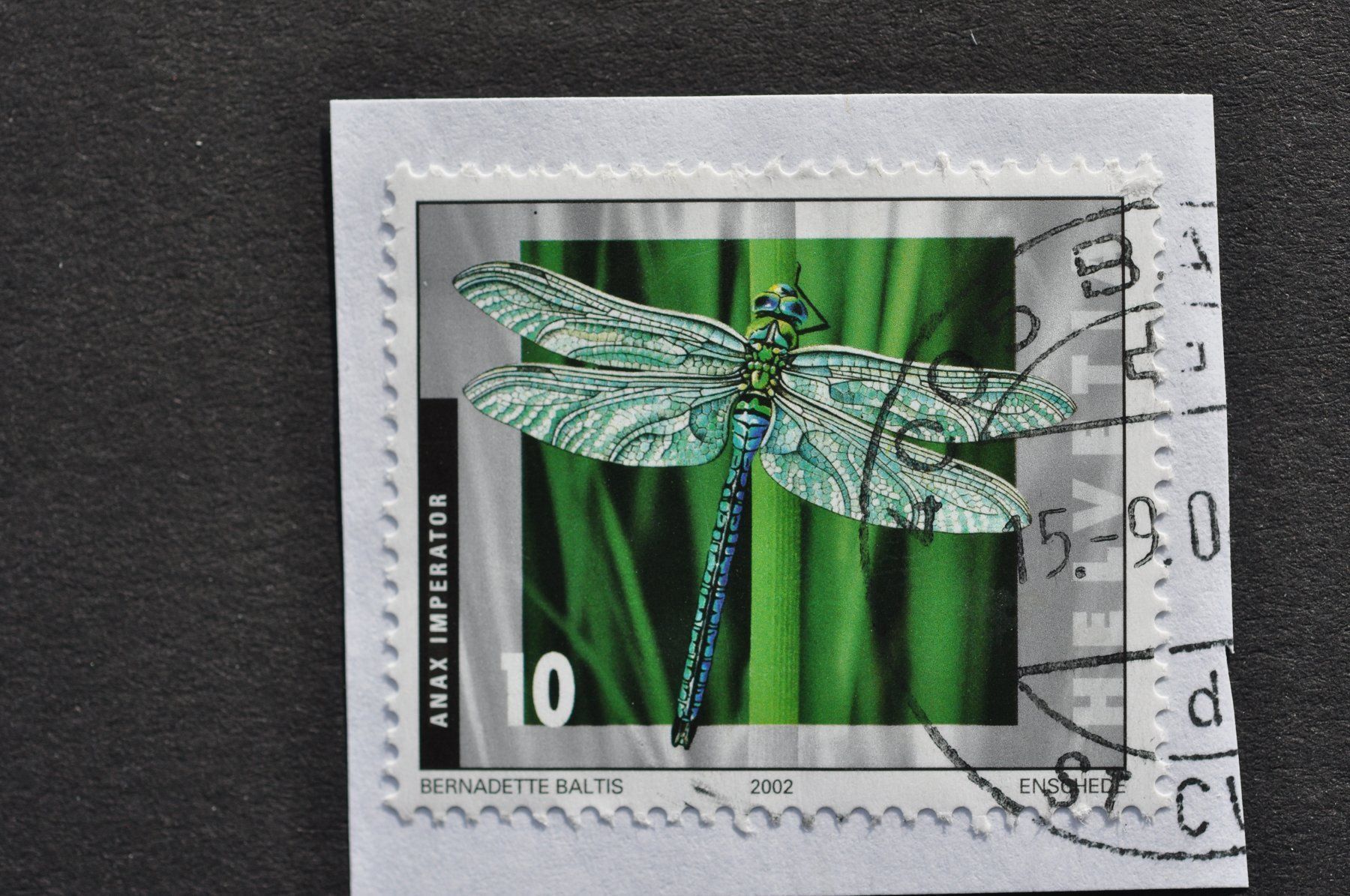 Alle Briefmarken: Abart: Libelle mit Schwarzem Punkt – Gebraucht aus Worb von Buespy 1