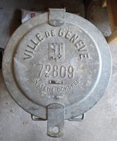 Poubelle Ville de Genève vintage