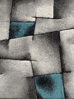 Teppich mit modernem Design, Grau/Blau