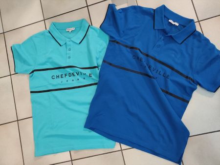 Neu 2 Poloshirt s von ChefDeville gr M