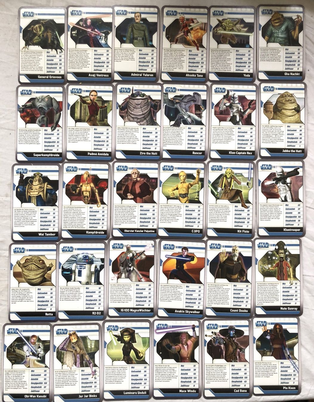 Giochi: TOP TRUMPS - Quartett - STAR WARS - THE CLONE WARS – Usato da Schaffhausen venduto da durruti 1