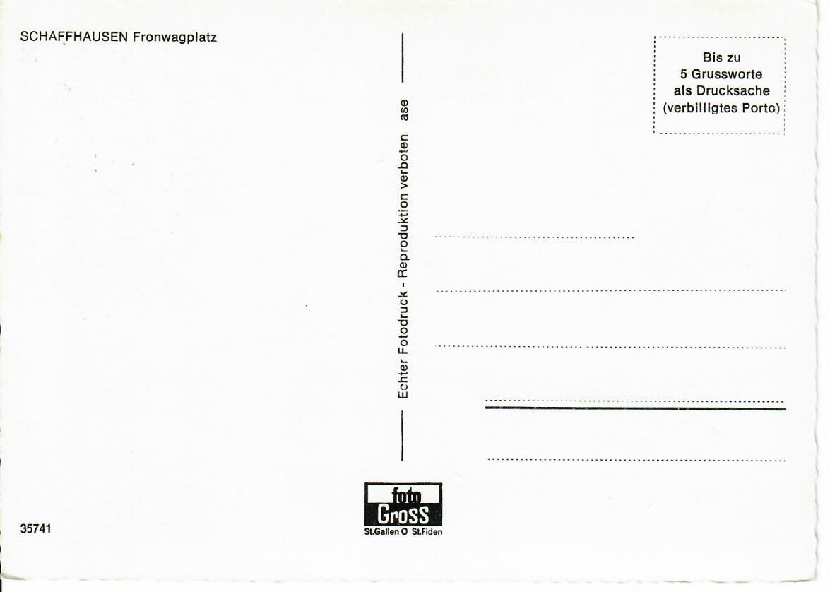 Cartoline postali: Schaffhausen – Usato da Hochdorf venduto da Ziegel-16 1