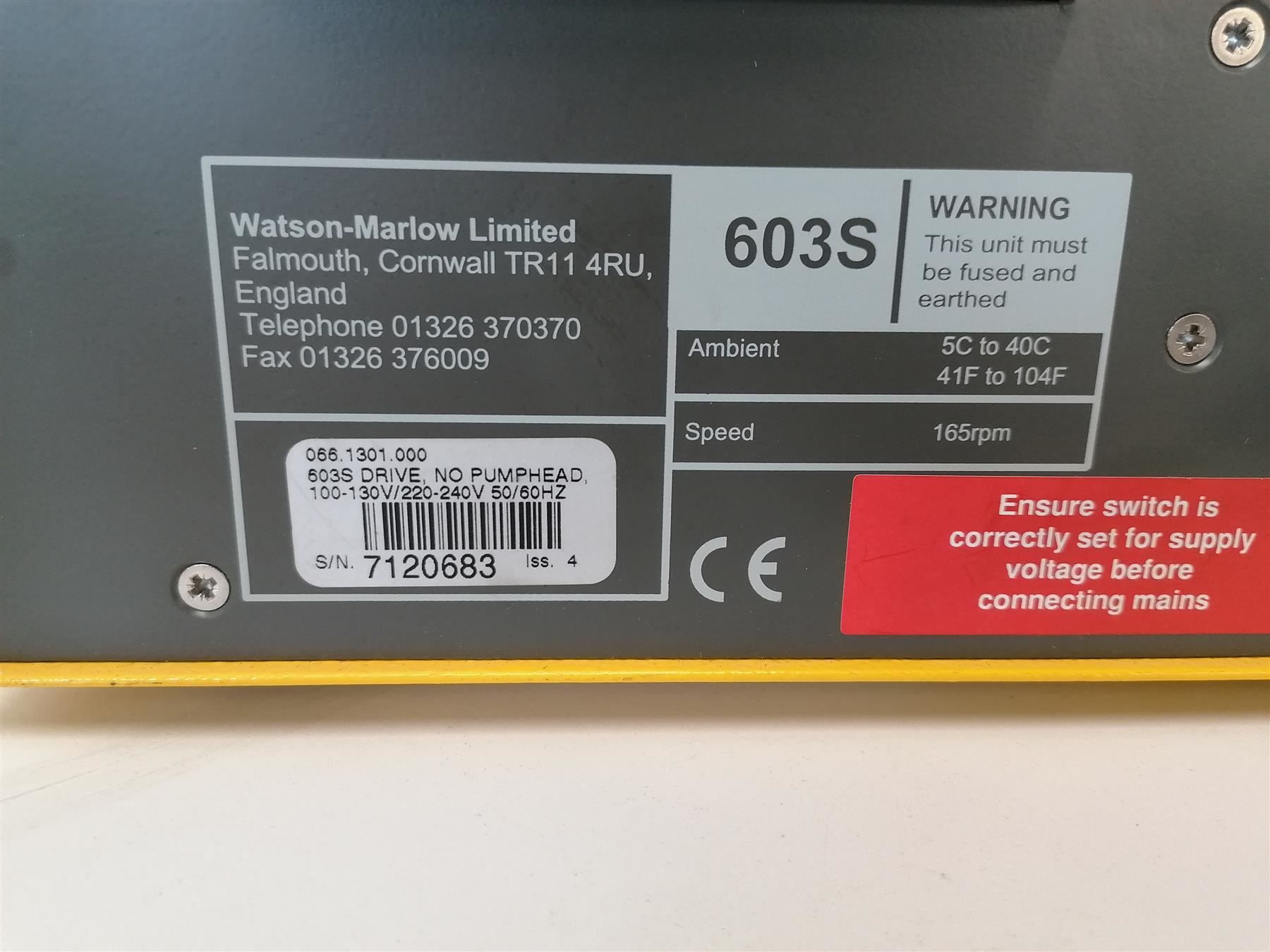 Laborzubehör: Watson Marlow 603s mit 605l Kopf – Gebraucht aus Niederdorf von LeptonAG_Labor 4