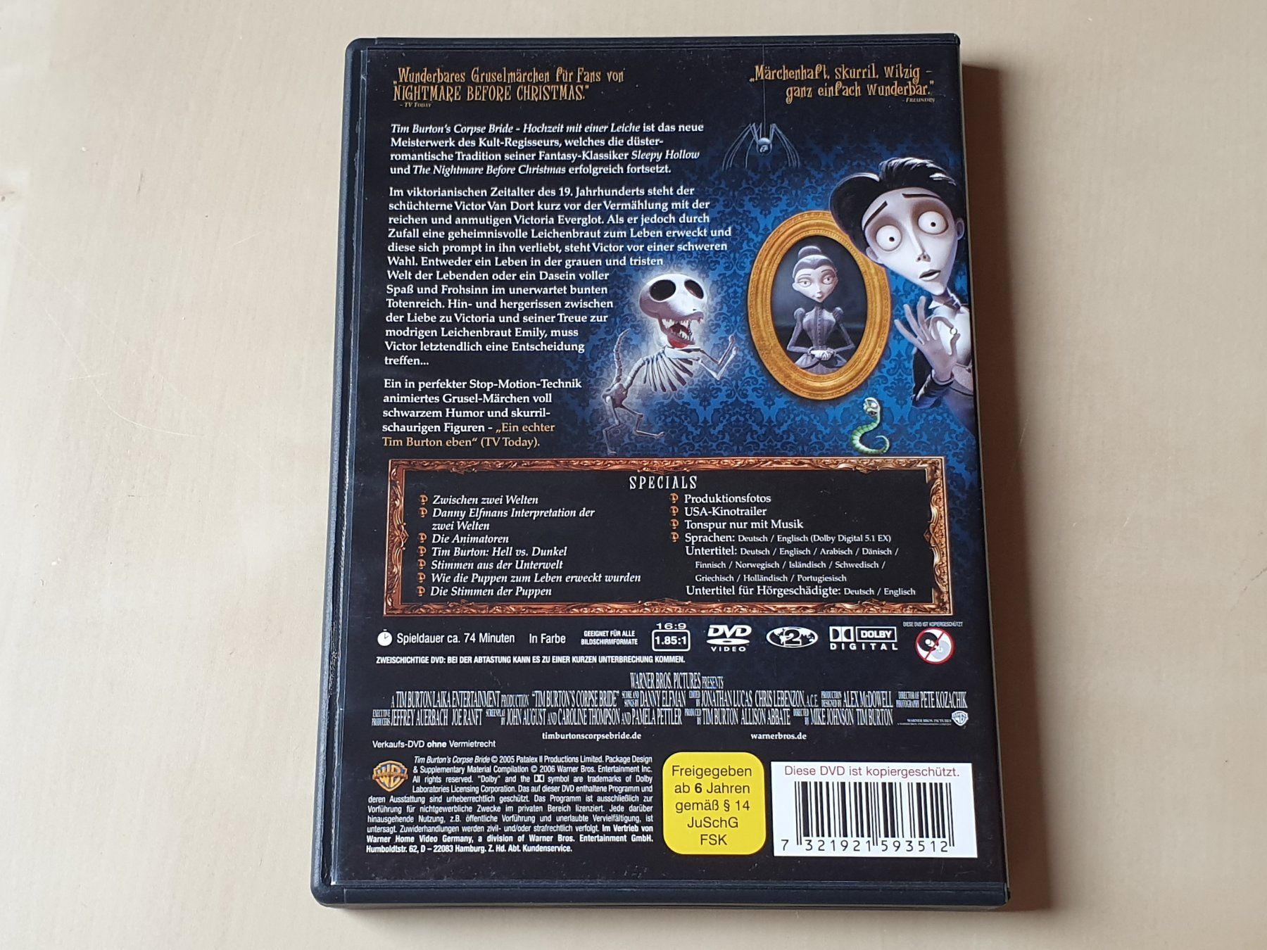 Tous les DVDs: Corpse Bride – D'occasion à Stansstad par collectorsshop 1