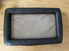 Hundebett Kunstleder Braun Innenmass ca. 91x52 cm gebraucht