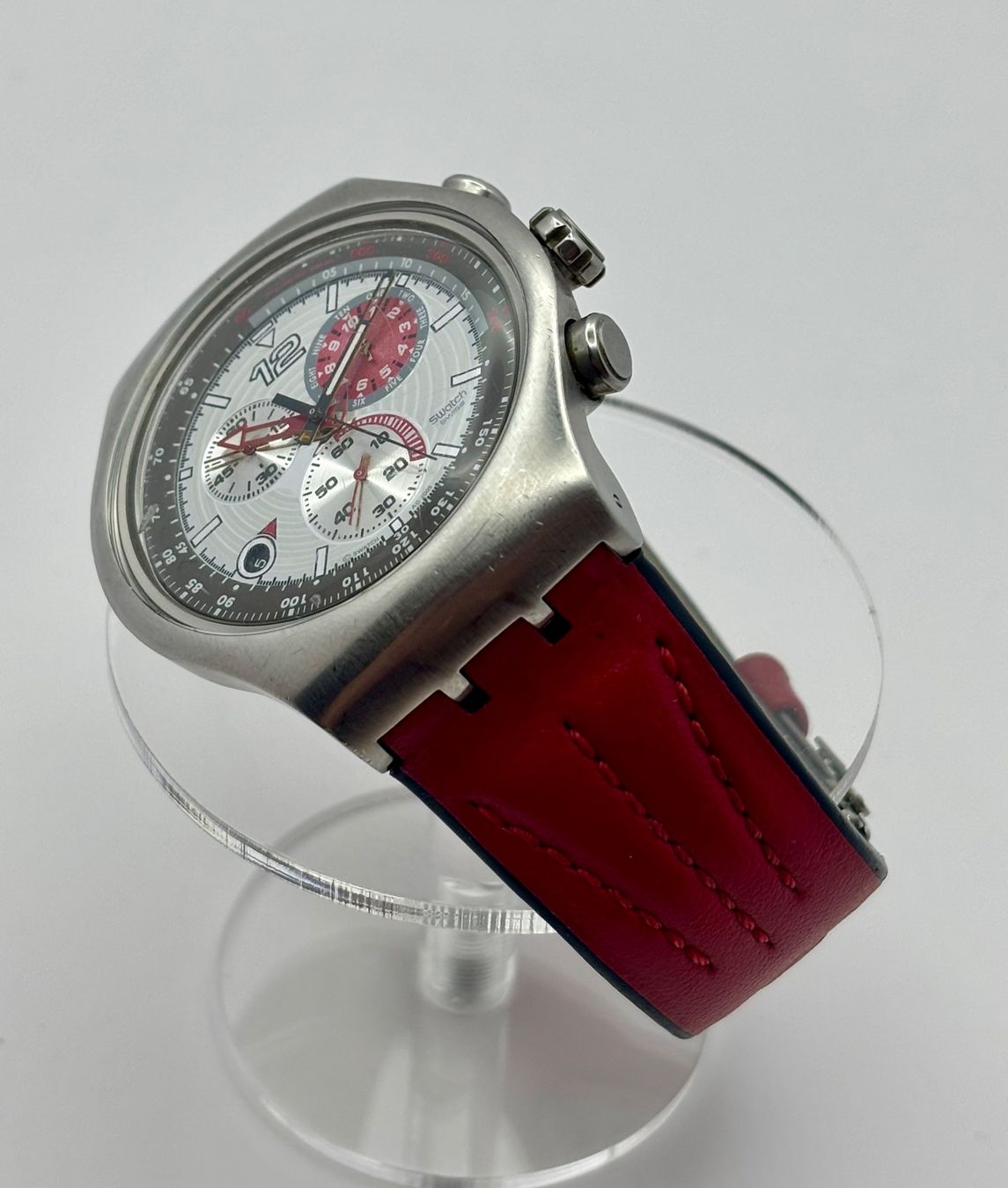 Swatch Orologi: Swatch Irony The Chrono "Red Storming" – Usato da Rorschach venduto da ZeitWerk.10 7