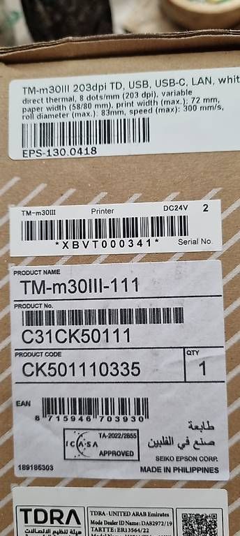 Stampanti:  Schwarz Epson  thermodrucker NEU – Nuovo e nell'imballaggio originale da Mumpf venduto da ivd_y8hf 1