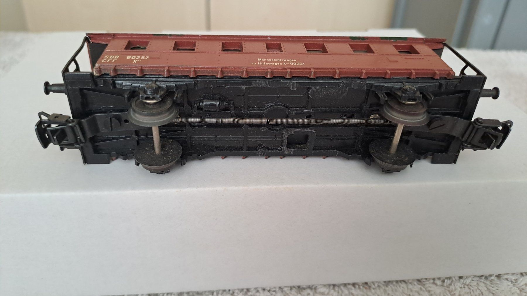 Buco Modellini di ferrovie: Buco SBB Mannschaftswagen H0 WS/11 – Usato da Winterthur venduto da Riebeli333 5