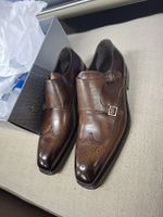 Herren Schuhe Leder braun Grösse 44 1/2 neu Handmade