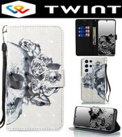 Wallet Case Cover Etui Hülle für Samsung Galaxy S21 ULTRA 5G