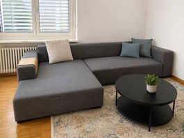 Ecksofa in grau