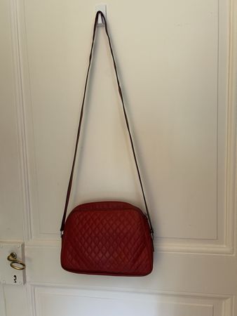 Red YSL shoulder bag
