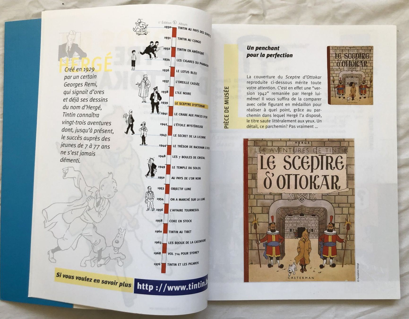 Fumetti: TINTIN + préface - LE SCEPTRE D'OTTOKAR – Usato da Schaffhausen venduto da durruti 3