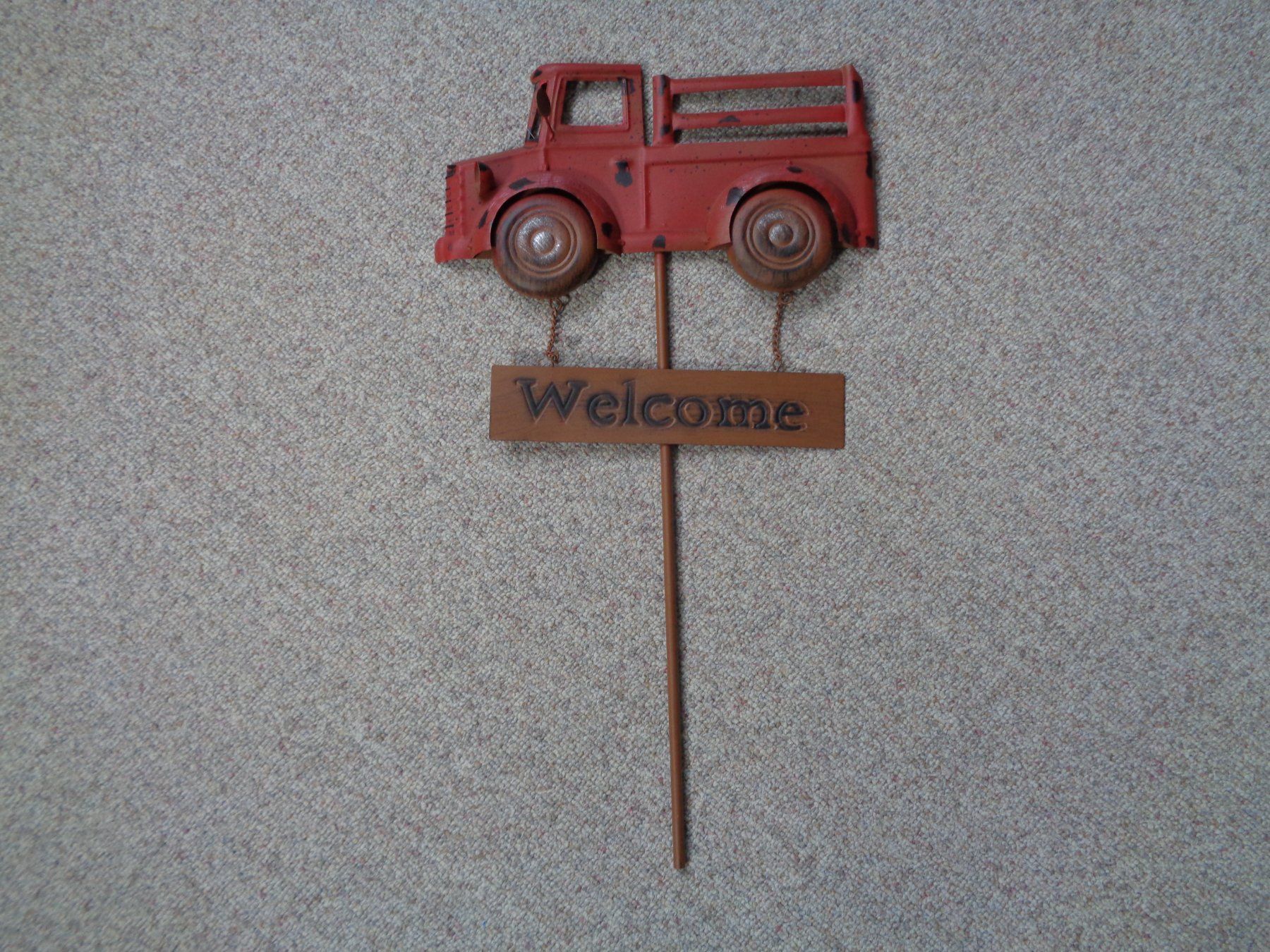 Insegne: Welcome Schild Oldtimer Pick up (60 cm) – Nuovo e nell'imballaggio originale da Langenbruck venduto da Gumsi 1