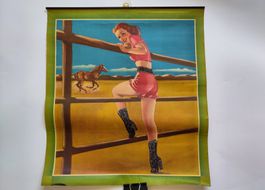 US-amerikanisches Cowgirl-Pinup