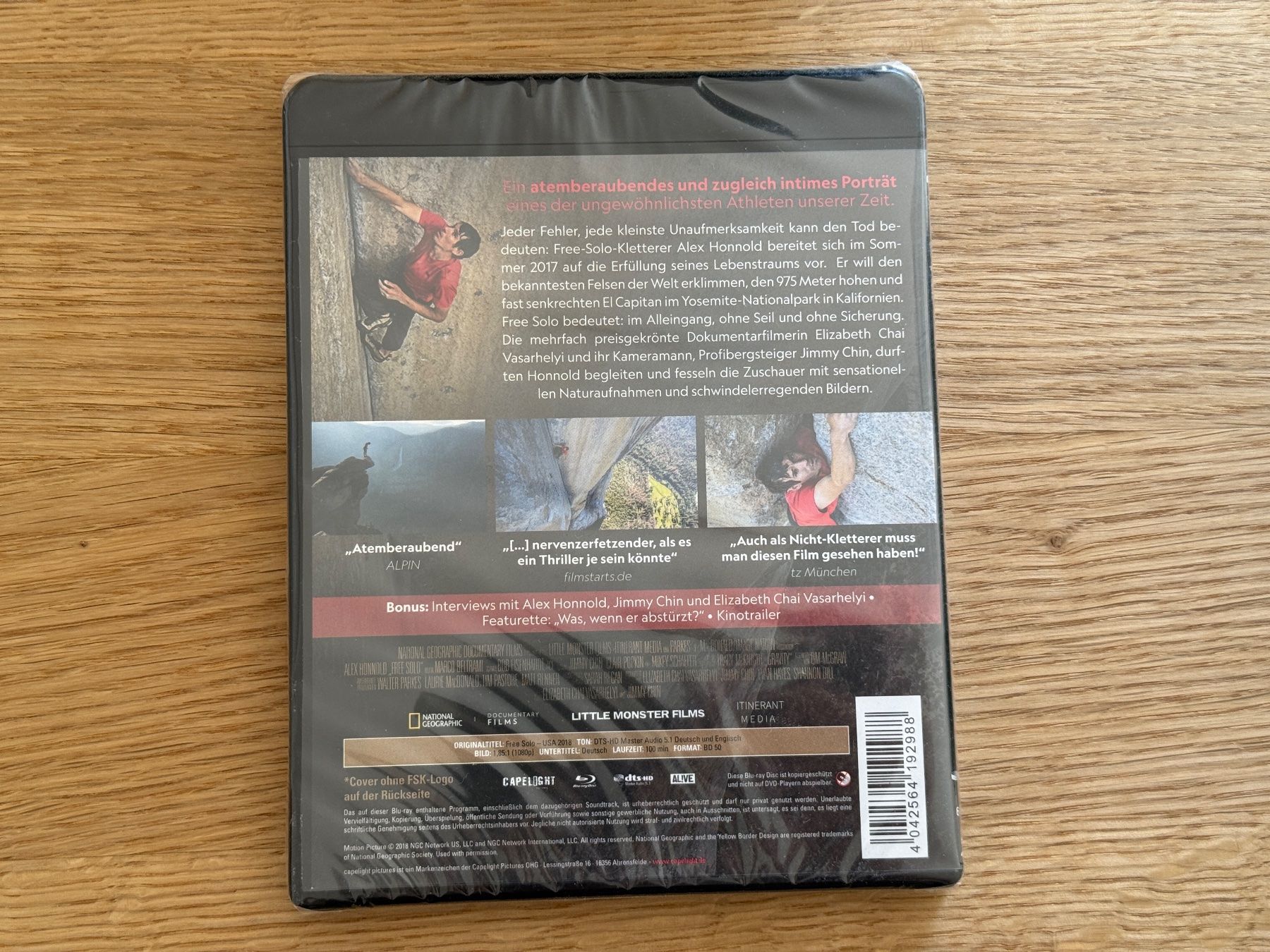 Tutti i DVDs: Free Solo 4K Bluray – Nuovo e nell'imballaggio originale da Wallisellen venduto da Art_Vendorlay 1