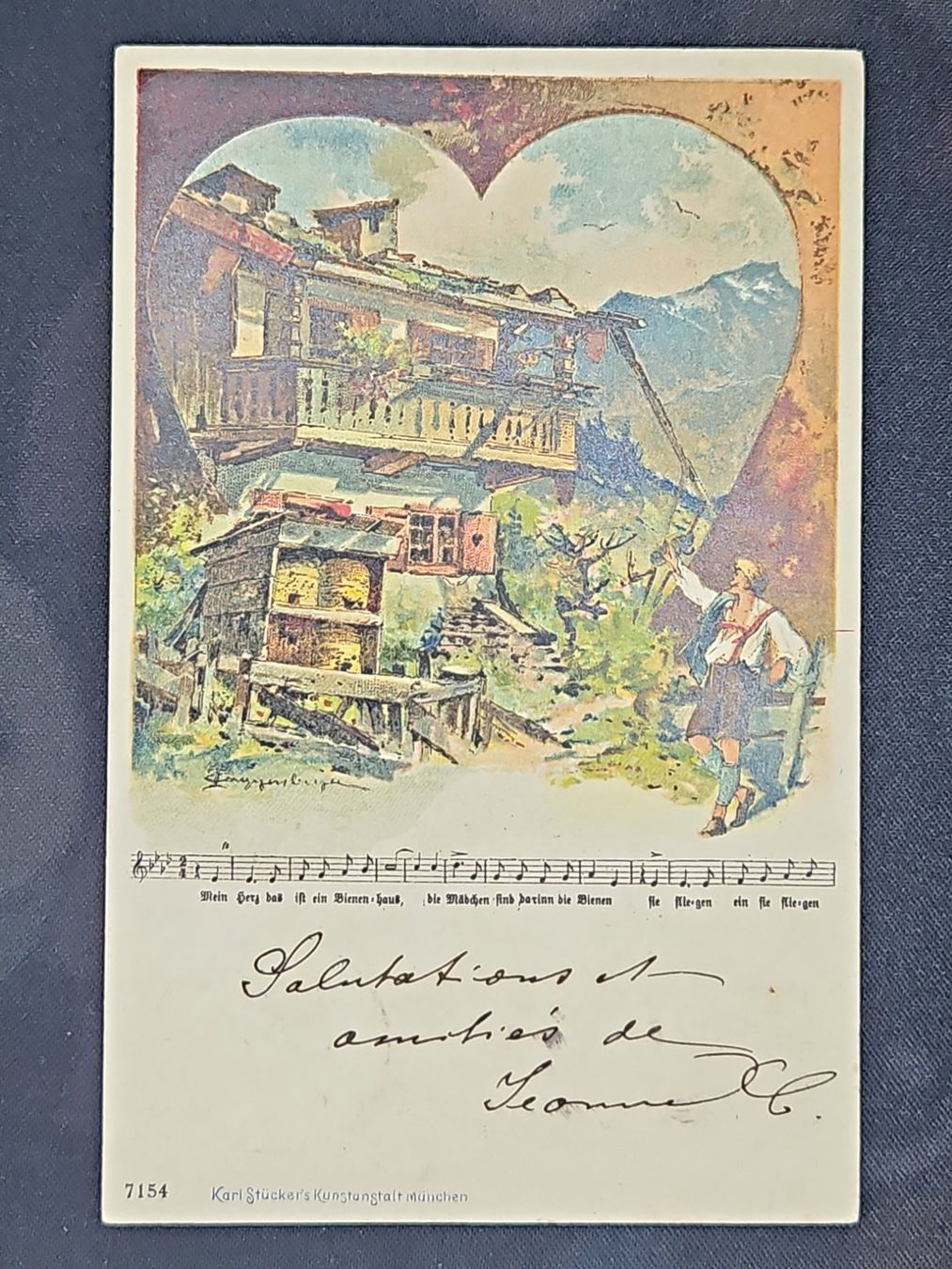 Tutti i francobolli: CL23 Carte Postale + Timbre Suisse 1899 – Usato da Cousset venduto da Patrick_Collections 1