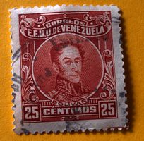 BRIEFMARKEN AUS  Venezuela Simon Bolivar GESTEMPELT 