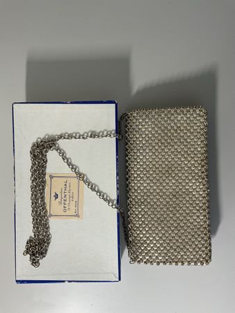Sac à main vintage Offenthal en strass, avec boîte d'origine